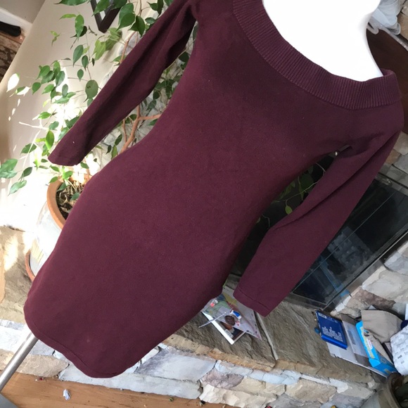 vince camuto burgundy dress